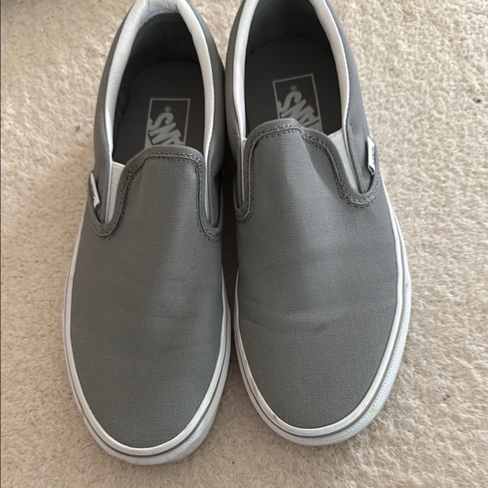 Vans Gray Slip-On Sneakers